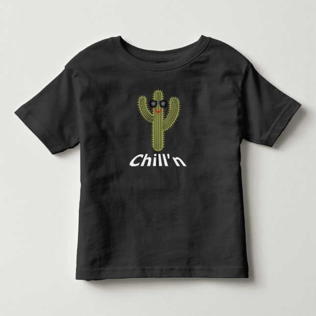 Chill'n Cactus Design - Toddler Fine Jersey T-Shir T-Shirt (Front)