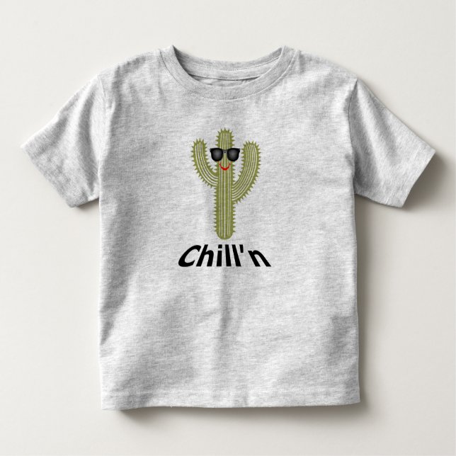 Chill'n Cactus Design - Toddler Fine Jersey T-Shir Toddler T-Shirt (Front)