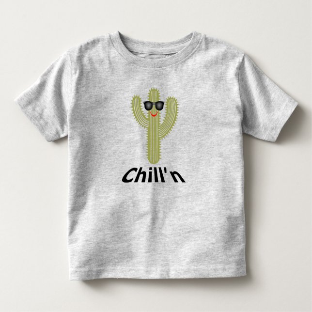 Chill'n Cactus Design - Toddler Fine Jersey T-Shir Toddler T-Shirt (Front)
