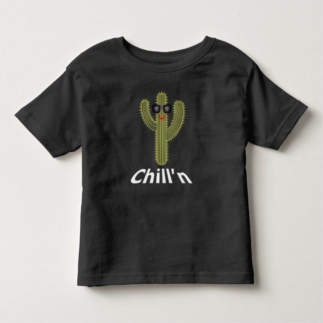 Chill'n Cactus Design - Toddler Fine Jersey T-Shir Toddler T-Shirt (Front)