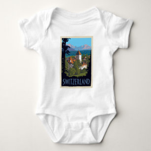 Chillon Castle   Switzerland Baby Bodysuit