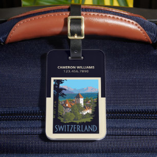 Chillon Castle   Switzerland Luggage Tag