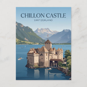 Chillon Castle Switzerland Postcard
