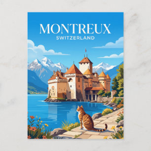 Chillon Castle Switzerland Postcard