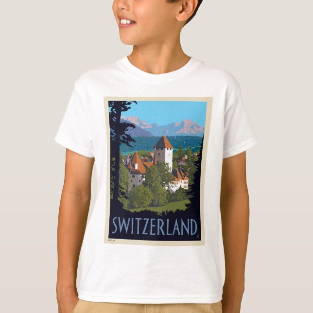 Chillon Castle | Switzerland T-Shirt (Front)