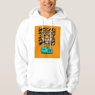 Chills and Thrills Tiger Print T-Shirt Hoodie