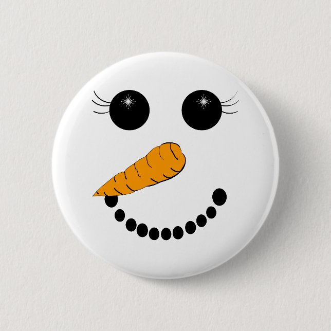 Chilly Face 6 Cm Round Badge (Front)