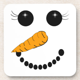 Chilly Face Snowman Coasters