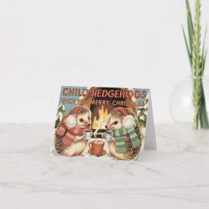 Chilly hedgehog Christmas  Card