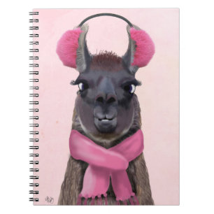 Chilly Llama Pink Notebook
