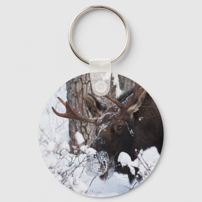 Chilly Moose Key Ring (Front)