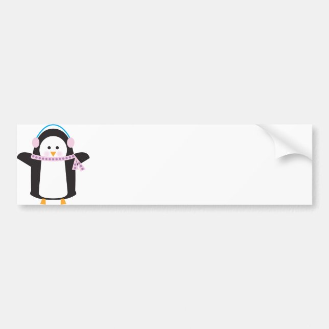 Chilly Penguin Bumper Sticker (Front)