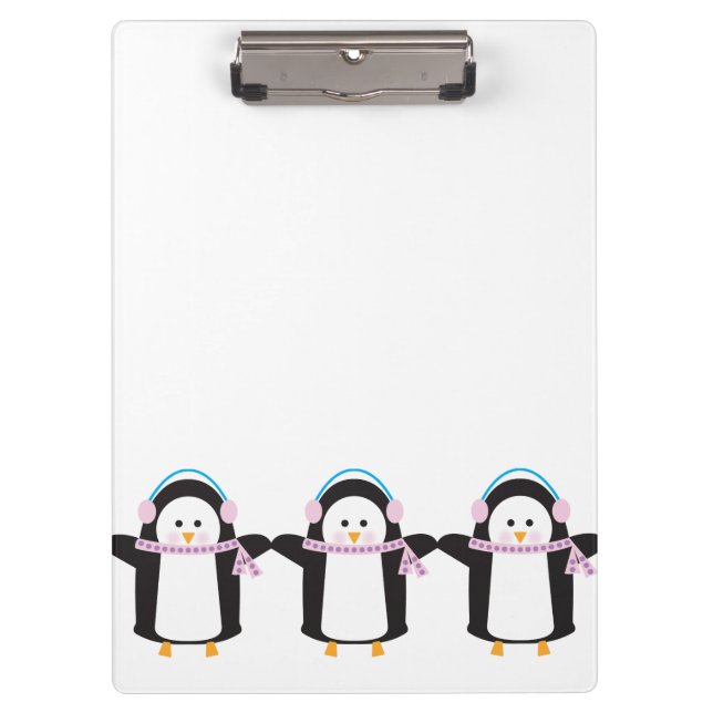 Chilly Penguin Clipboard (Front)