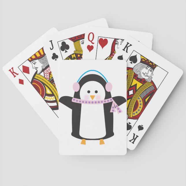 Chilly Penguin Playing Cards (Back)