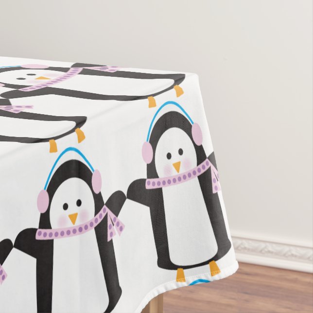 Chilly Penguin Tablecloth (In Situ)