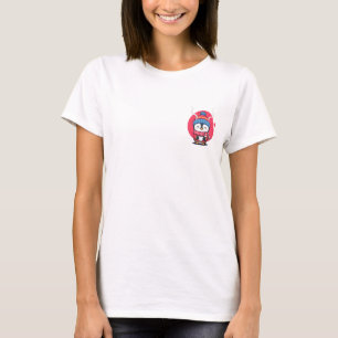 Chilly Penguin with Hot Cocoa Illustration T-Shirt