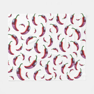 Chilly Pepper Disco Vibes Fleece Blanket