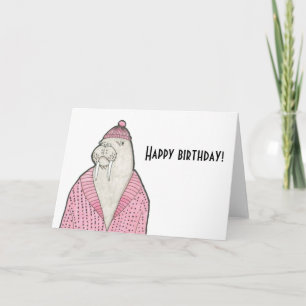 Chilly walrus card