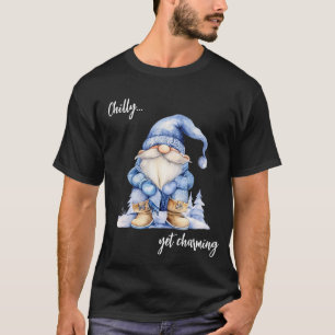 Chilly Yet Charming - Black T-Shirt