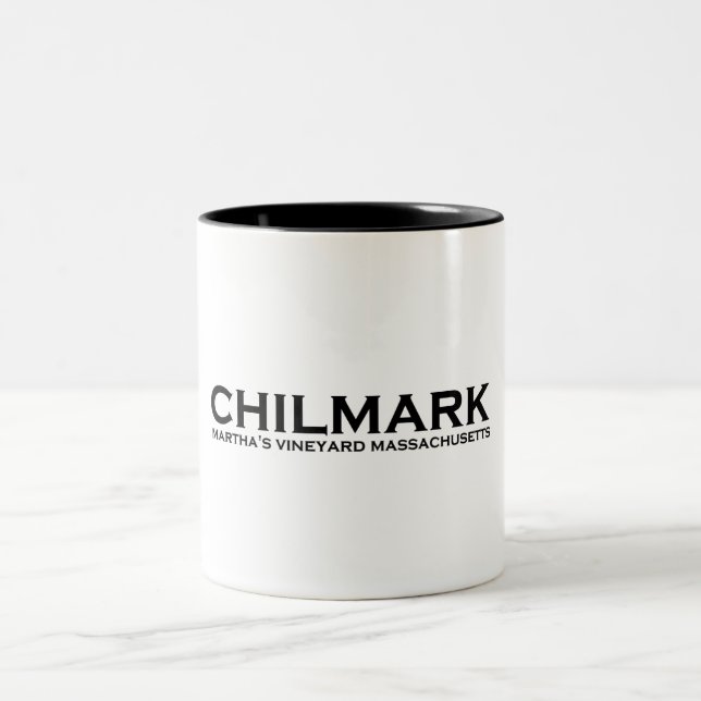 Chilmark "Lighthouse" Design. Two-Tone Coffee Mug (Center)