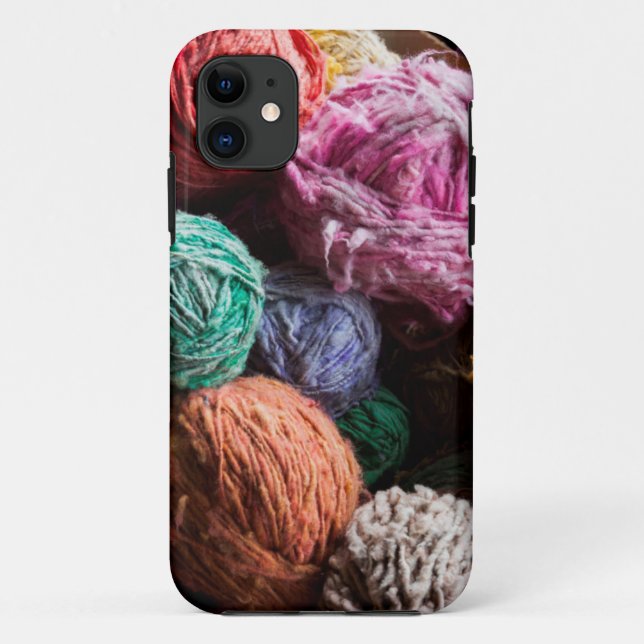 Chiloe wool yarn dyed with natural dyes Case-Mate iPhone case (Back)