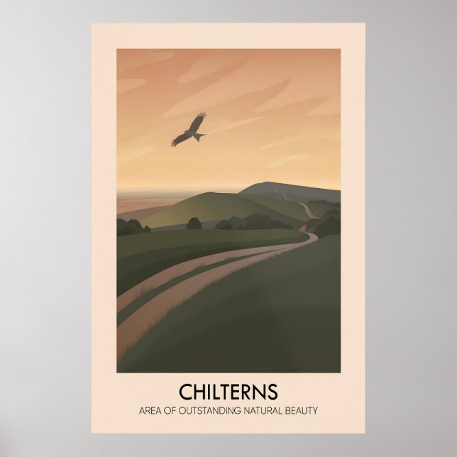 Chilterns AONB Travel Poster (Front)