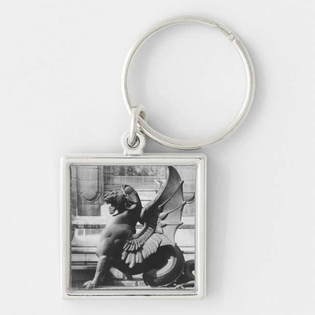 Chimaera from the St. Michel fountain, Paris Key Ring (Front)