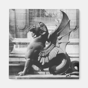 Chimaera from the St. Michel fountain, Paris Magnet