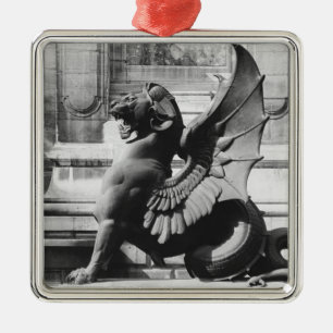 Chimaera from the St. Michel fountain, Paris Metal Ornament
