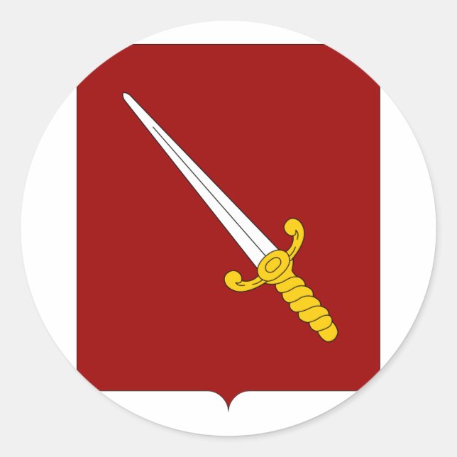 Chimay, Belgium Classic Round Sticker (Front)