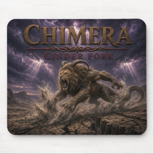 Chimera Cinder Fork Dark Realism Mouse Pad