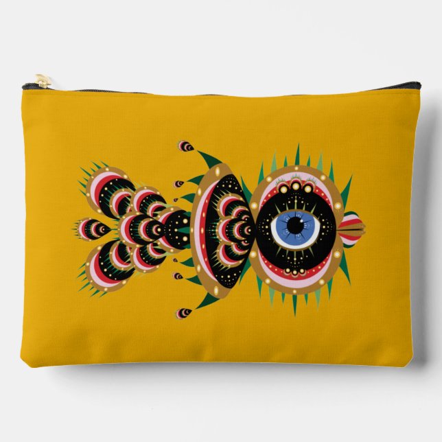 Chimera - Fish Bird Large Pouch (Front)