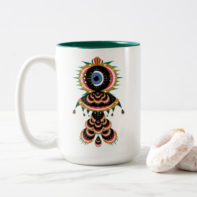 Chimera - Fish Bird Mug 15oz. (With Donut)