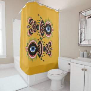 Chimera - Fish Bird Shower Curtain