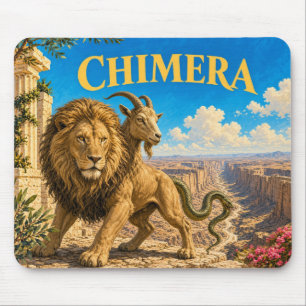 Chimera, Gothic Fantasy Monster Mouse Pad