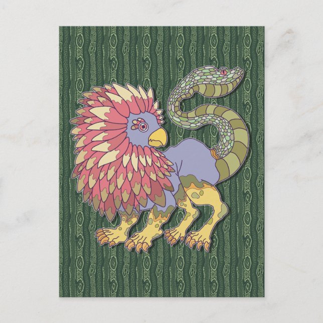 Chimera Monster Postcard (Front)