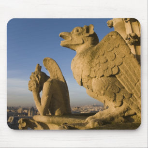Chimera on facade of Notre Dame Cathedral, Mouse Pad