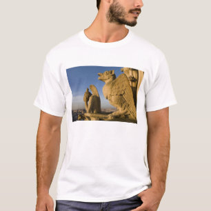 Chimera on facade of Notre Dame Cathedral, T-Shirt