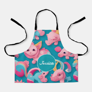 Chimera Pastel Colourful Personalised Pattern Apron