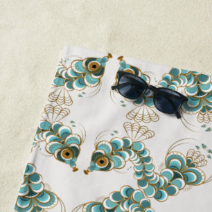 Chimera - Peacock Seahorse Beach Towel