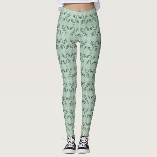 Chimera - Peacock Seahorse Leggings (Front)