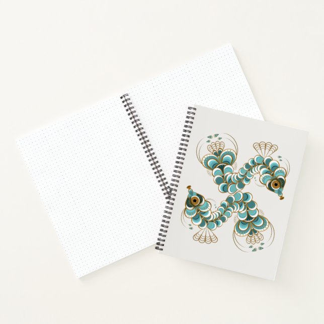 Chimera - Peacock Seahorse Notebook (Inside)