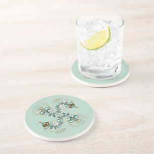 Chimera - Peacock Seahorse Sandstone Coaster