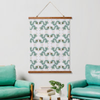 Chimera - Peacock Seahorse Wood Topped Tapestry