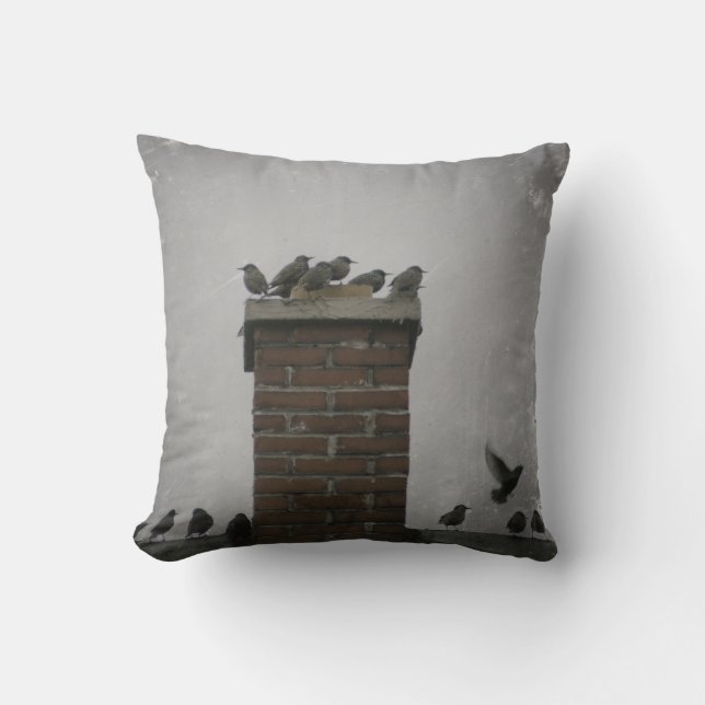 Chimney Birds Cushion (Front)