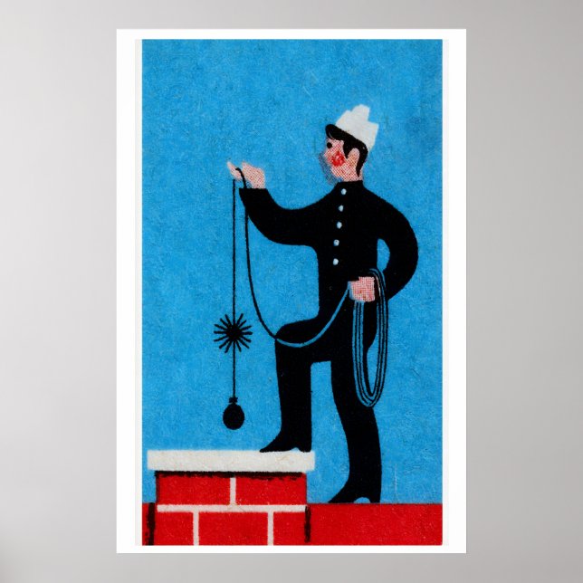 Chimney Cleaner - Matchbox Print - Aesthetic Wall (Front)