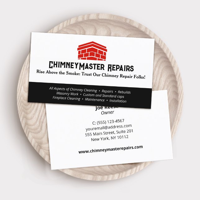 Chimney Cleaning and Repair Business Card (Creator Uploaded)