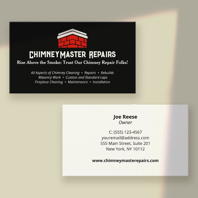 Chimney Cleaning and Repair Business Card (Creator Uploaded)
