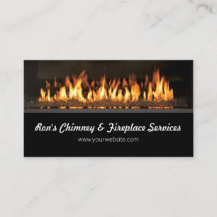 Chimney & Fireplace Business Card