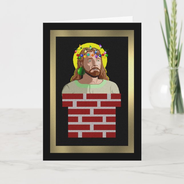 Chimney Jesus Holiday Card (Front)